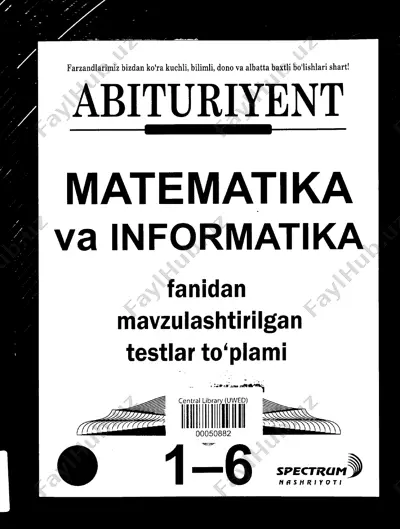 abituriyent 1_6 matematika — PDF