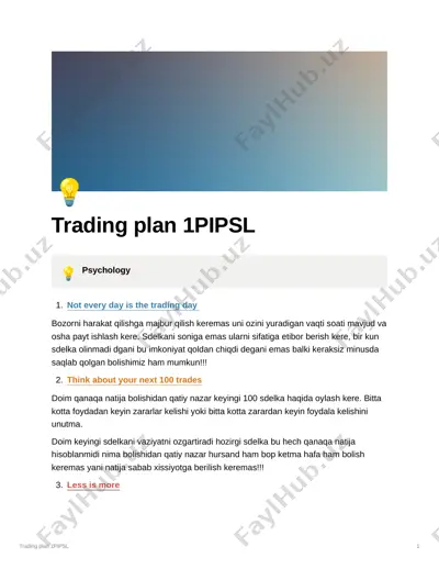 trading plan 1pipsl d2656d7dc40545b6adcbe0742d31209c — PDF