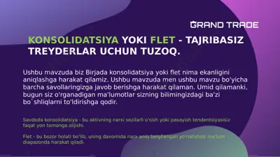 konsolidatsiya yoki flet - tajribasiz treyderlar uchun tuzoq — PDF