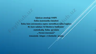yo'ldoshova nodira.4g faom — PPTX
