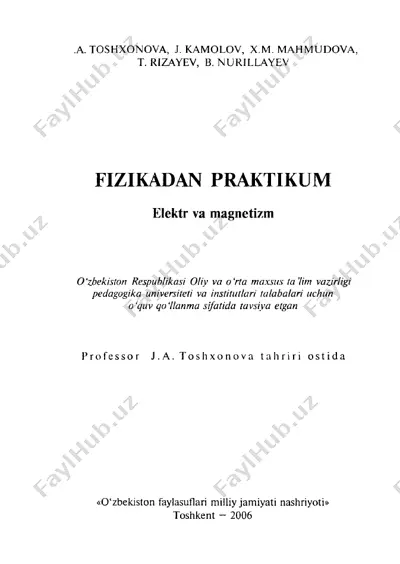 fizikadan praktikum elektr — PDF