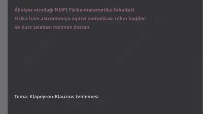 klapeyron-klauzius — PPTX