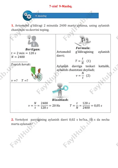 7 sinf 9-mashq yechim - kopiya — PDF