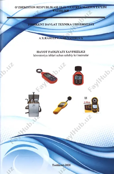 hayot faoliyati xavfsizligi fanidan labaratoriyalar+ — PDF