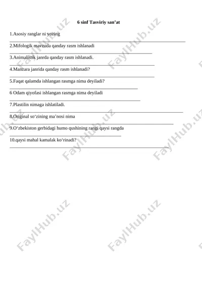 6_sinf_tasviriy_san'at_monitoring_savollar_@e_baza_ishreja — DOCX