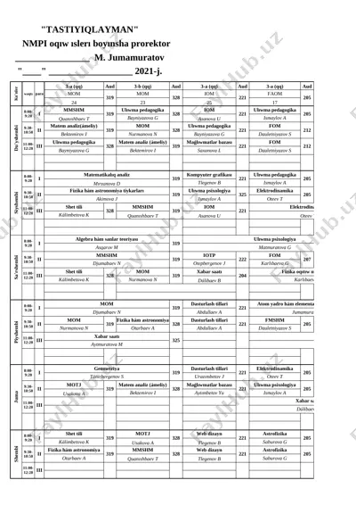 2021_2022_okiu_jilinin_guzgi_semestri_ushin_sabak_kestesi_1_2_3_4 — XLSX