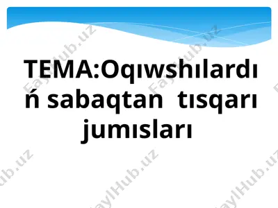 allanazarova ulbiyke 3a faom — PPTX