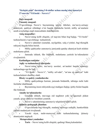 kelajak soati 5-8-sinf 27-mavzu — PDF