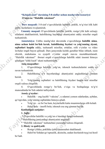 kelajak soati 5-8-sinf 23-mavzu — PDF