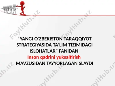 inson qadrini yuksaltirish — PPTX