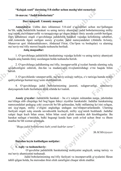 kelajak soati 5-8-sinf 16-mavzu — PDF