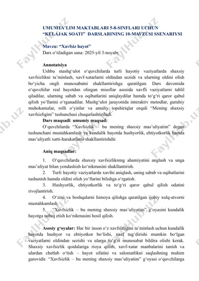 kelajak soati 5-8-sinf — PDF