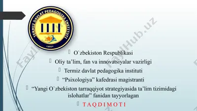 taraqqiyot strategiyasining mazmun-mohiyati, maqsad va vazifalari — PPTX