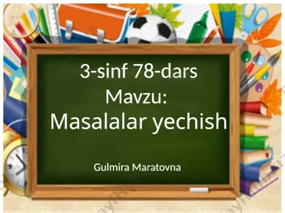 3-sinf 78-dars — PPTX