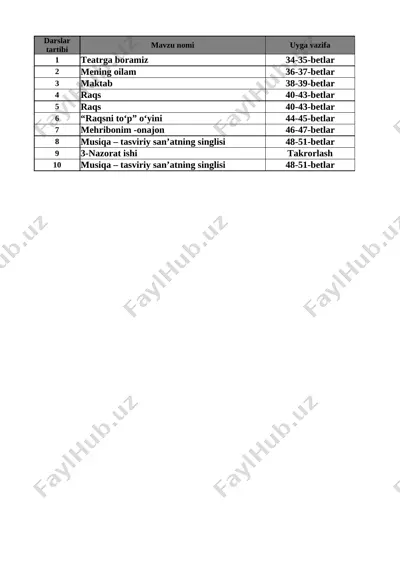 3-sinf musiqa 3-chorak — XLSX