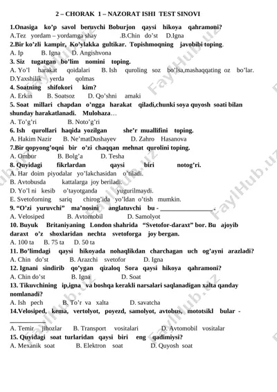 3_sinf_o'qish_savodxonligi_test_2_chorak_1_nazorat_ishi_4 — DOCX