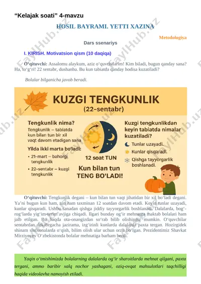 kelajak soati 4-mavzu — DOCX