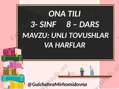 ona tili 3-sinf 8-dars — PPTX