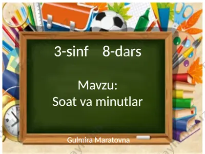 3-sinf 8-dars — PPTX