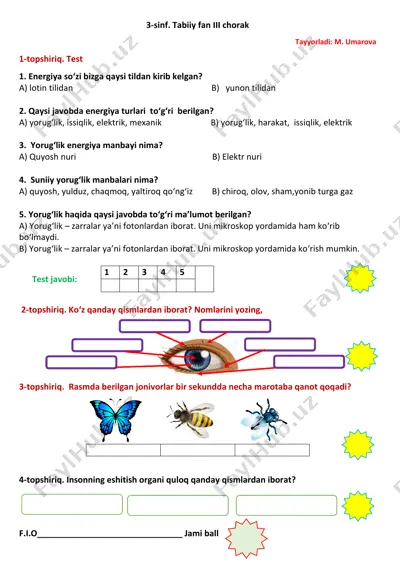3_sinf_tabiiy_fan_nazorat_ishi_3chorak — PDF