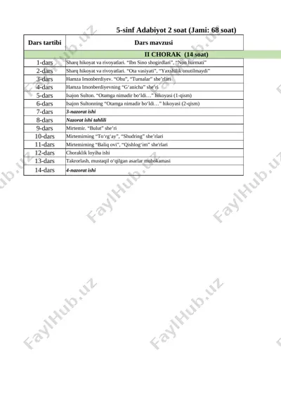 5_sinf_adabiyot_2_chorak_tmr — XLSX