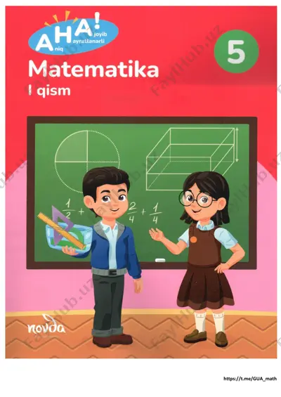 5-sinf matematika darsligi (1.natural sonlar) 2024 — PDF