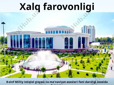 xalq farovonligi 8 -sinf — PPTX