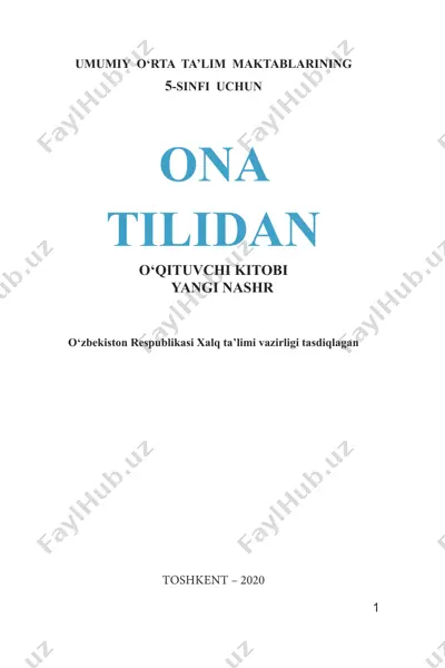 5-sinf.onatili.o‘qituvchi kitobi — PDF