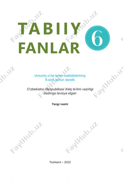 tabiiy fan_darslik (6 sinf) — PDF
