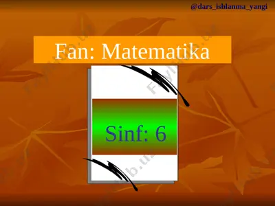 6-sinf matematika 118-119.aylana uzunligi va doira yuzi 2+ — PPTX