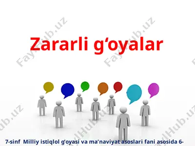 zararli g‘oyalar  7 - sinf — PPTX
