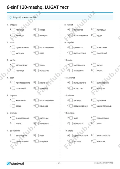6s-25dars_lugat_test_[@uzrustili6] — PDF