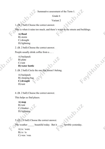 6_sinf_ingliz_tili_1_chsb_2_variant@summativ_formativ_baholash — PDF