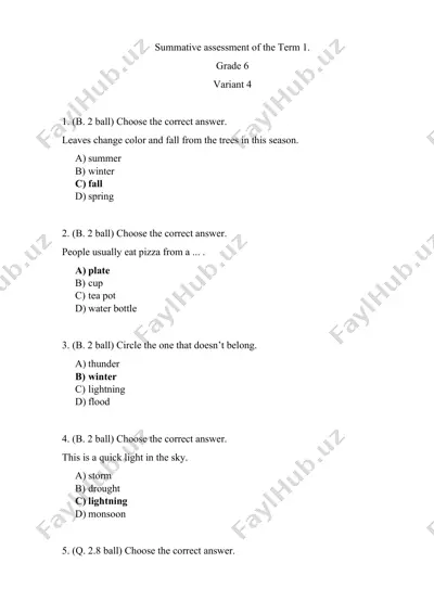 6_sinf_ingliz_tili_1_chsb_4_variant@summativ_formativ_baholash — PDF