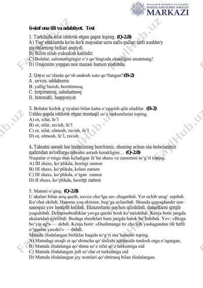 6_sinf_ona_tili_va_adabiyoti_1_chsb_@summativ_formativ_baholash — PDF