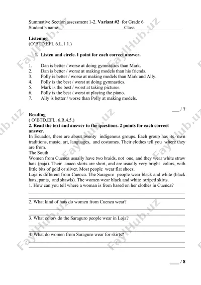 6_sinf_ingliz_tili_2_bsb_2_variant_@summativ_formativ_baholash — PDF