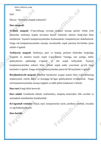 6-sinf musiqa 29.simfoniya haqida tushuncha+ — DOCX