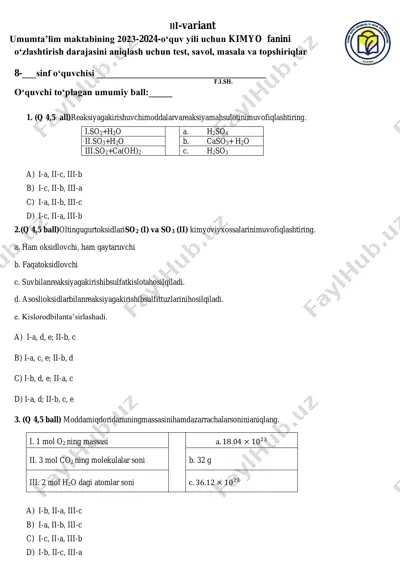 8 sinf 3 variant — PDF