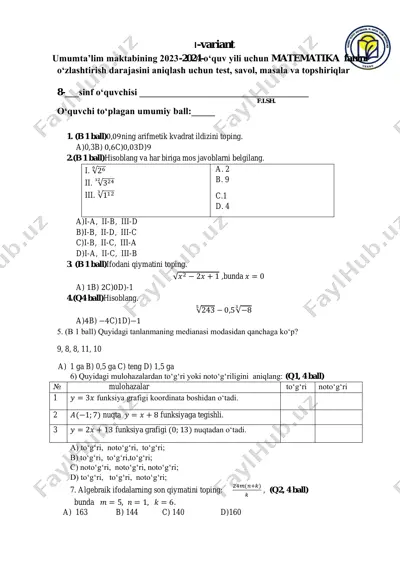 8 sinf 1 variant — PDF
