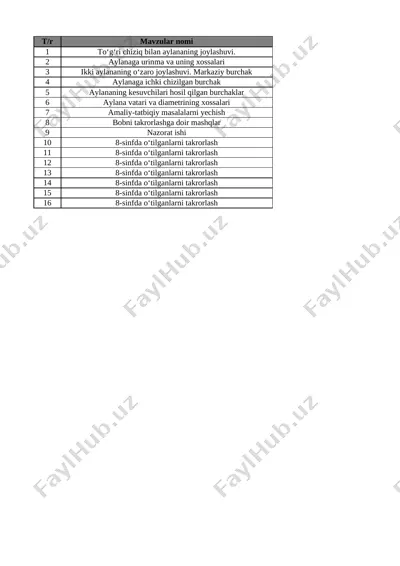 8-sinf geometiya 4-chorak @e_baza_ishreja — XLSX