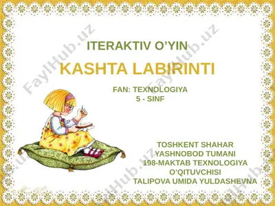 kashta labirinti 5-sinf — PPTX