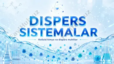 dispers sistemalar @kimyo_biz — PDF