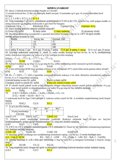 30 talik sinov javobli 5 — PDF