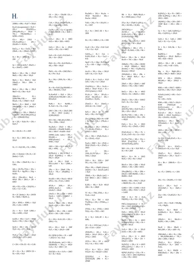 elementlar uchun reaksiyalar — PDF
