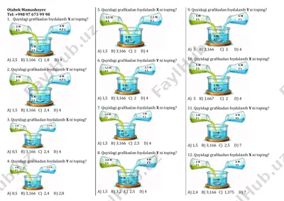idishga oid molyarlik foiz aralash — PDF