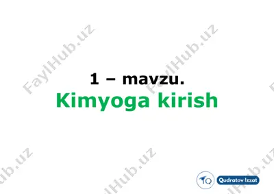 [1.1.1] kimyoga kirish — PDF