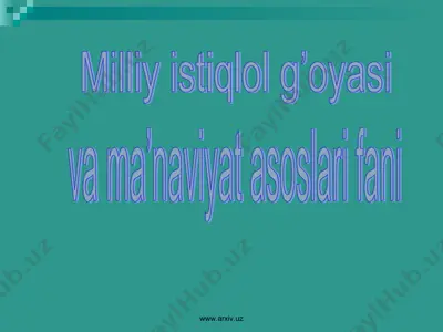 insonni anglash — PPT
