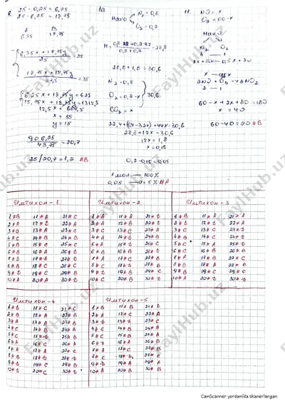 tongotarov 2025 2 qism yechimlari — PDF