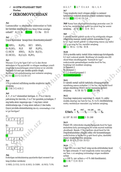 kimyo-33(javobli) — PDF