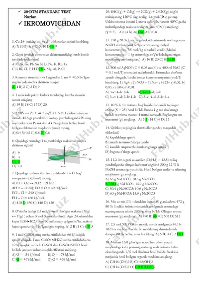 kimyo-29(javobli) — PDF